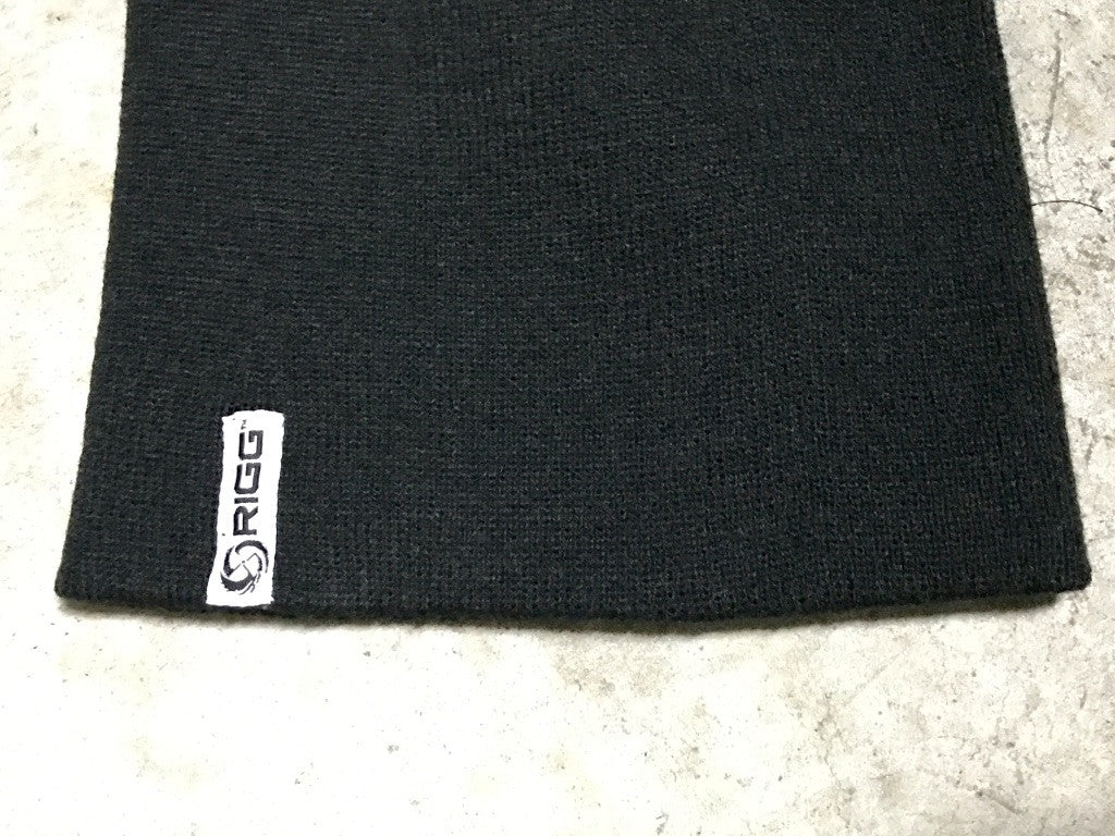 Beanie - Black RIGG Stitched Label - Clothing, Beanie - Wake Wear, RIGG Wake Wear - RIGG Wake Wear