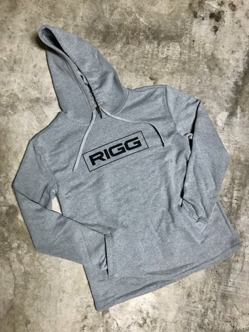 RIGG Heather Gray Pullover Hoodie - Clothing, Hoody - Wake Wear, RIGG Wake Wear - RIGG Wake Wear